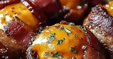 Cheddar-stuffed BBQ bacon bombs ready for grilling