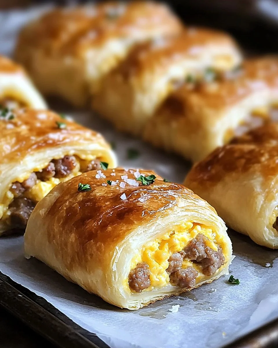 Sausage, Egg, and Cheese Breakfast Roll-Ups